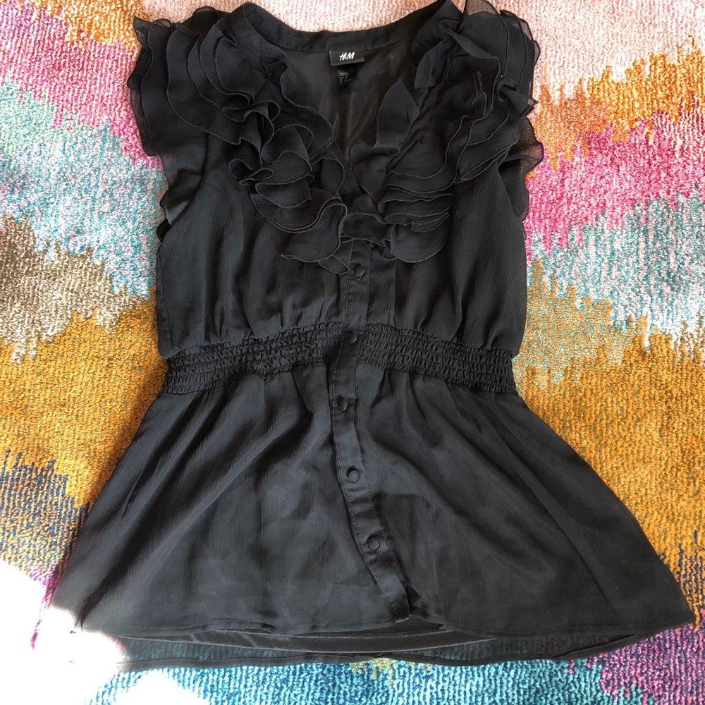 H&M ruffle blouse